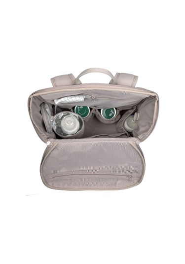 Lassig Slender Up Bebek Bakım Sırt Çantası Taupe Gri