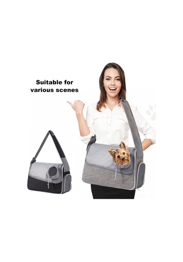 Samdoo 6 Kg'a Kadar Köpek Ve Kedi Taşıma Çantası - Ultra Hafif Oxford Kumaş + Mesh透气设计 - Gri