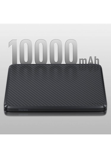 Benks MP16 15W 10000 mAh ArmorGo Magsafe Şarj Özellikli 600D Aramid Fiber Powerbank
