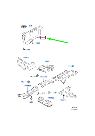 Ford Connect V Kayış Sıçratma Koruma Muhafaza Kapağı (+ac) 2002-