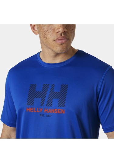 Helly Hansen Hh Tech Graphic 2.0 Erkek T-shirt-29793 Mavi