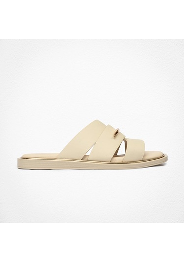 Greyder 33563 Kadın Bej Hakiki Deri Terlik -434 Bej