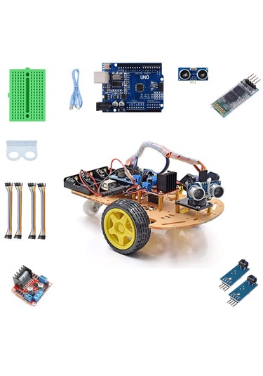 Emes Robotik 2wd Çizgi Izleyen Ve Engelden Kaçan Bluetooth Kontro