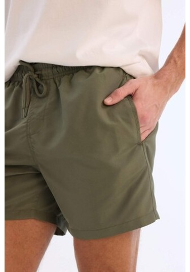 DeFacto Regular Fit File Astarlı Diz Üstü Deniz Şortu E4736AX25HSKH109