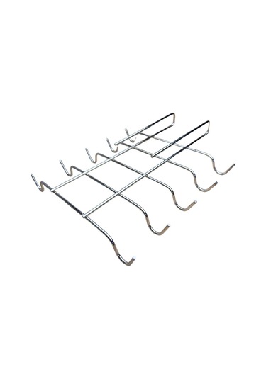 Magic Objects 10 Kancalı Dolap İçi Fincan Askısı, Krom Fincan Kupa Düzenleyici, Paslanmaz Fincan Askılığı Krom