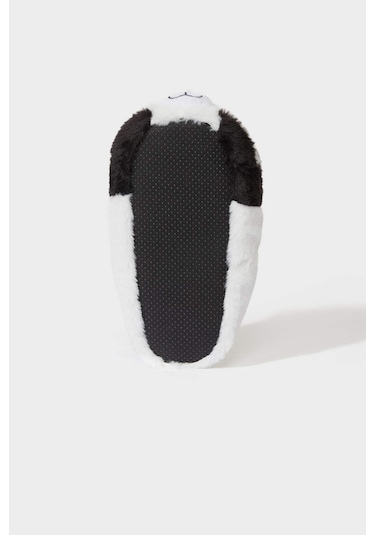 Defacto Kadın Panda Temalı Düz Taban Panduf C8509ax25wnwt55 Beyaz-wt55