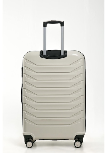 Yefa Pp Polipropilen Kırılmaz Orta & Kabin Boy 2'li Valiz Seti Kemik