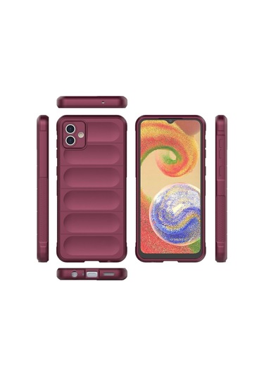 Samsung Galaxy Uyumlu A04 Kılıf Optimum Lens Çerçeveli Silikon Kapak