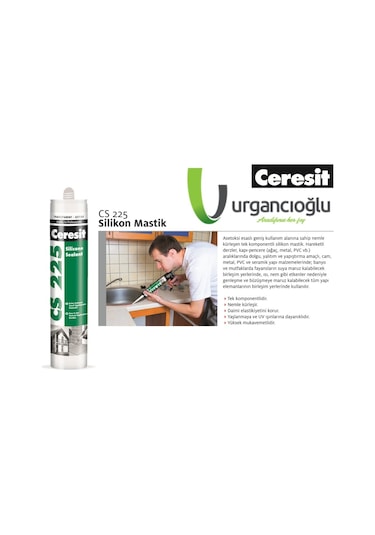 Ceresit Cs 225 Silikon Şeffaf/Beyaz 280Gr 25 Adet