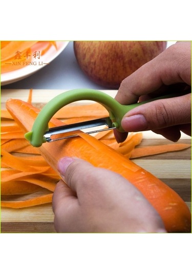 Dancemonkey Cbtx Paslanmaz Yuvarlak Saplı Soyucu Şeker Kamışı Kazıyıcı Meyve Düzlemi Hafif Gery Gri