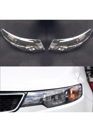 Dinosaurs Kia Cerato/forte 2009 2010 2011 2012 2013 Araba Far Far Lambası Şeffaf Lens Otomatik Kabuk Kapak Sağ