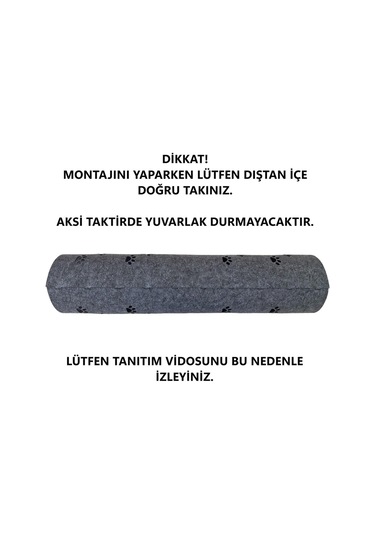 Kedi Oyuncağı Tüneli 1. Kalite 3mm Keçeden Geçmeli Kedi Ve Pati Figürlü 9 Renk A7