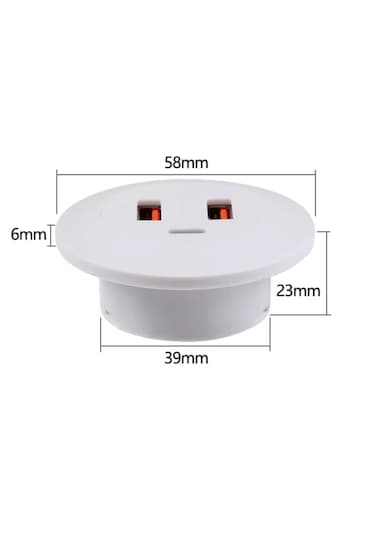 Mobilya Gömülü USB & Type-c Şarj Modülü