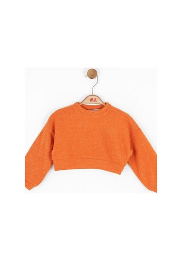 Nk Kids Kız Bebek Simli Kazak-15108 Turuncu