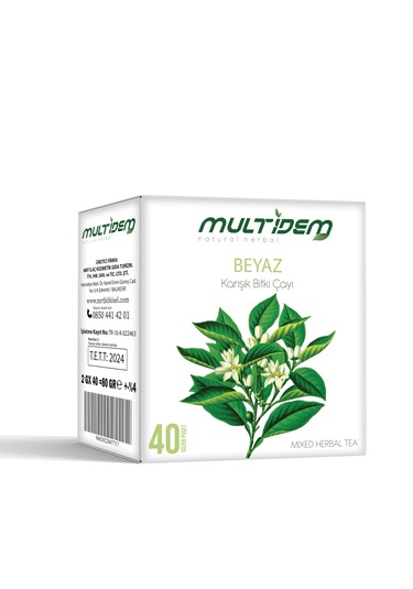 Multidem Hmd Beyaz Karışık Bitkisel Çay 40'lı