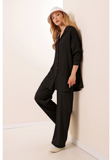 Bigdart 5858 Örme İkili Takım - Siyah 001