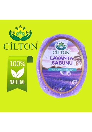 Cilton Lavanta Sabunu Doğal Süngerli Sabun