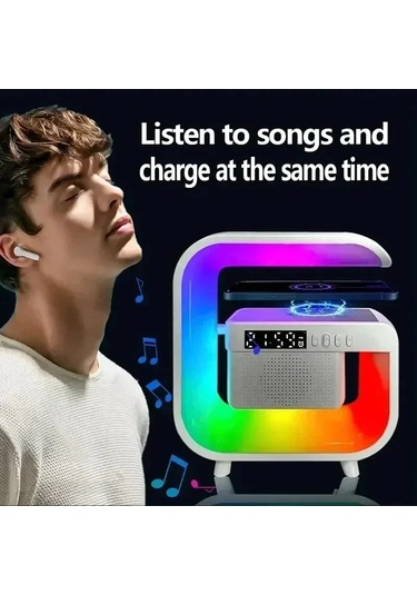 Conventions1 Kablosuz Şarj İstasyonu Masa Lambası Gece Lambası