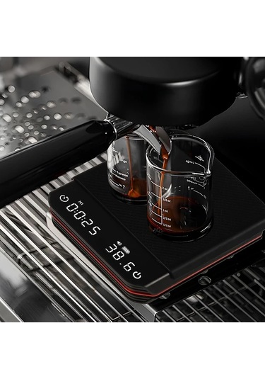 Dashanshop Usb Şarj Edilebilir Kahve Terazisi 2kg 0 1g Hassas Mini Kompakt Drip Espresso Terazisi Ev Ve Dış Kullanım Otomatik Zaman Fonksiyonu Abs Malzeme 350mah Pil -