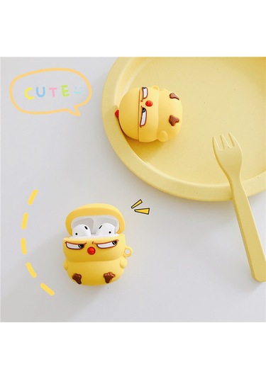 E2M Airpods 1-2 Uyumlu Kılıf Kırgın Civciv Sarı