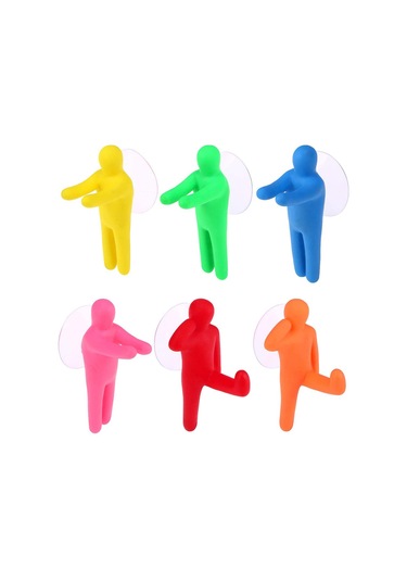 Çocuklar İçin Eğlenceli, Renkli Diş Fırçası Tutucu Seti, 6 Vantuzlu Kanca Diğer