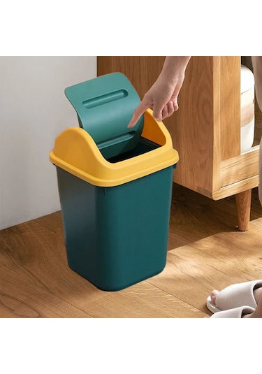 Springsun 10 Litre Kapaklı Çöp Kutusu - Kompakt, Kokusuz Ve Dayanıklı