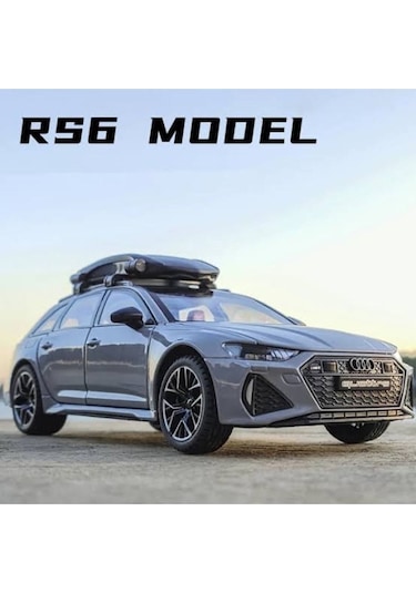 Audi Rs6 1:32 Metal Maket Araba Gri Birebir Wagon