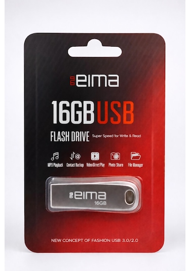 Eıma 16gb Usb Flash Bellek Metal Gövde, Hızlı Veri Aktarımı