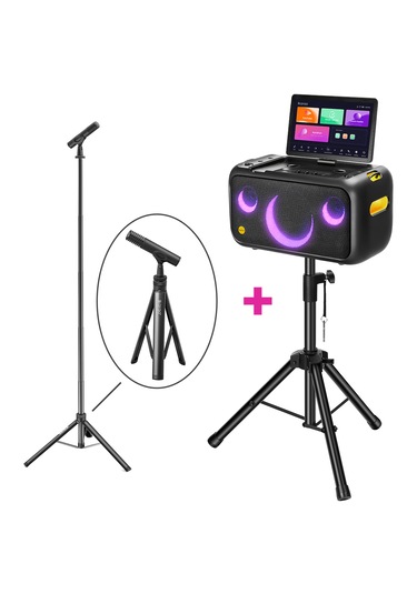 Ikarao Break X1 Partybox Hoparlör Karaoke Set + Mikrofon Stand
