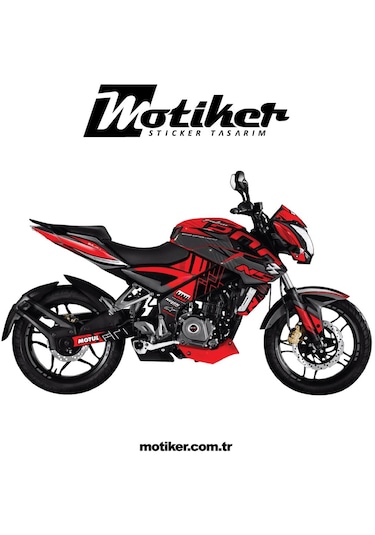 Bajaj Pulsar Ns200 - Unı Design Takım Parça Sticker Kaplama Modeli Mavi Renk
