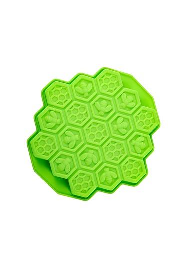 Silikon Çikolata Araçları El Yapımı Kalıp Tepsi Mum Pişirme Buz Küpü Yeşil