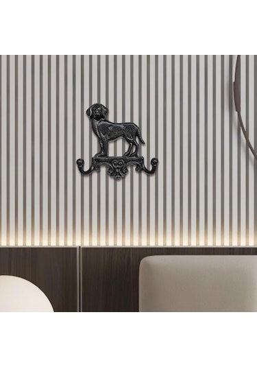 Suntek Dökme Demir Duvar Kanca Dekorasyon Antika Retro Köpek