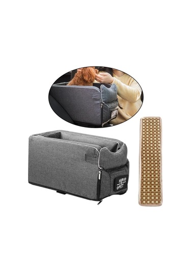 Fochsia F Fityle Pet Araba Booster Koltuk Köpekleri Taşıyıcı Araba Koltuk Sepeti İle Yaz Mat Mat Be