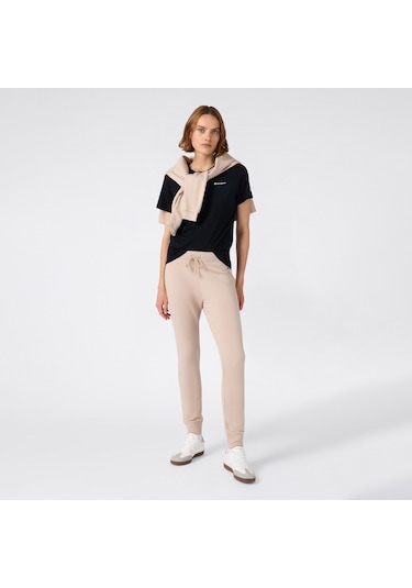 Champion Ss Regular Fit Kadın Siyah T-shirt 118408 2800282