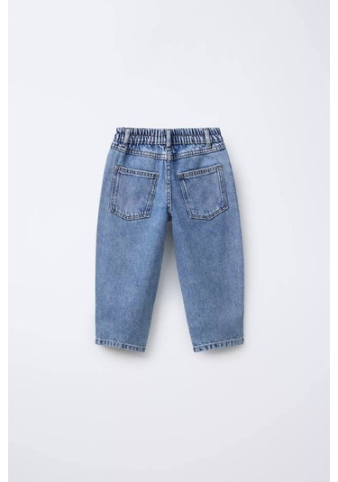 Çocuk Rahat Kesim Denim Pantolon Mavi
