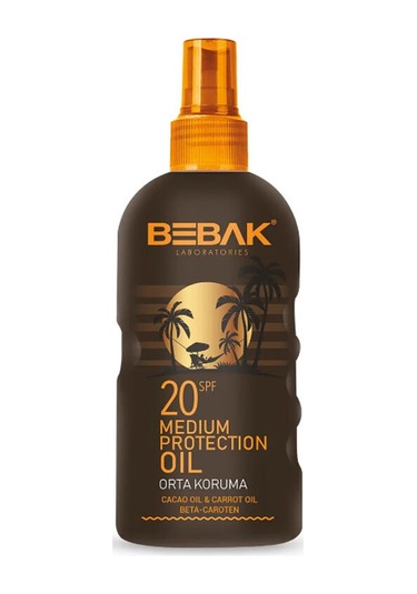 Bebak Spf20+ Etkili Bronzlaştırıcı Yağ 150 Ml