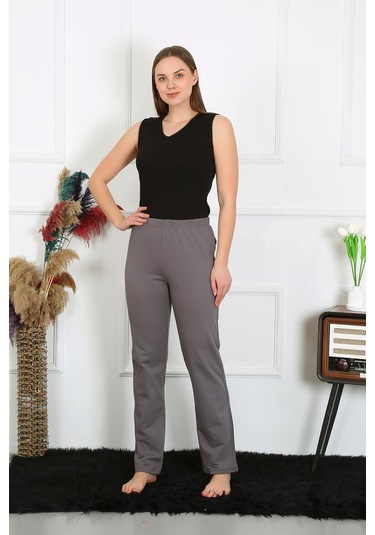 Akbeniz Kadın Pamuklu Tek Alt Pijama 27525-vizon Vizon