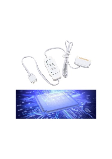 Xindoker Siyah 5v 3pin Argb Kontrolör - Sata Besleme İle Fan Işığını Senkronize Et, Hız Ve Renk Ayarı, Mini Boyutlu Rgb Regülatörü