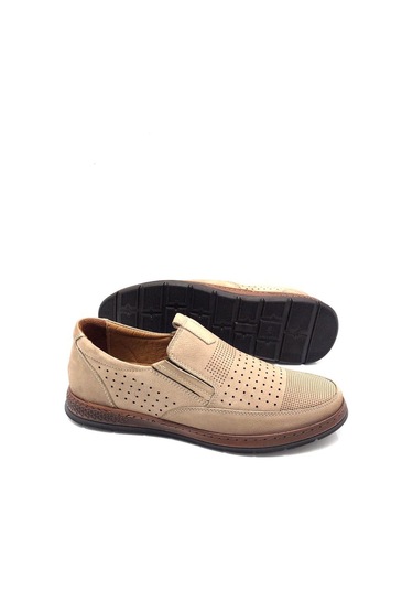 Derilax Hakiki Deri Tam Ortopedik Kum Renk Erkek Ayakkabı Kum Beji