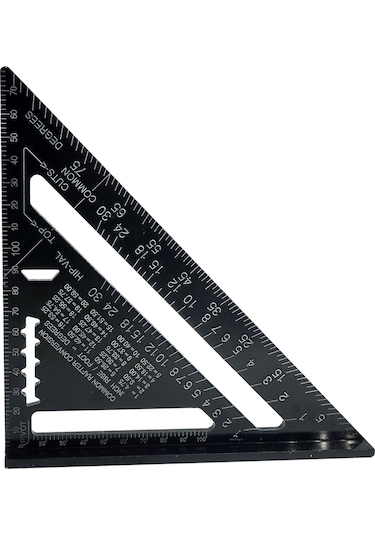 Rox Wood 0023 Alüminyum Üçgen Marangoz Gönye 175 Mm