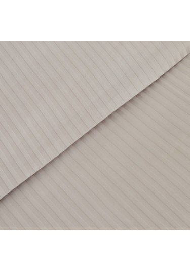 Karaca Home Vessa Çift Kişilik Çizgili Saten Nevresim Takımı Açık Gri 200.22.02.0089 Açık Gri