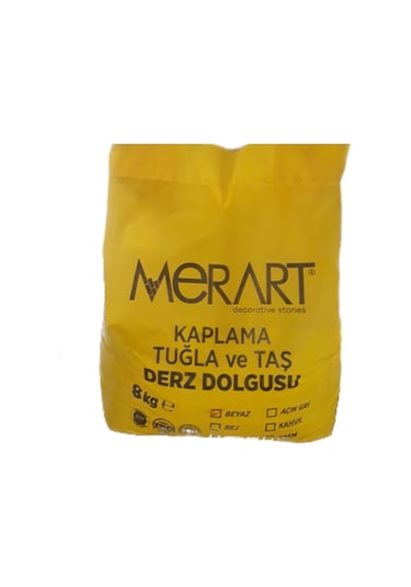 Kültür Tuğla Ve Taş Derzi Beyaz