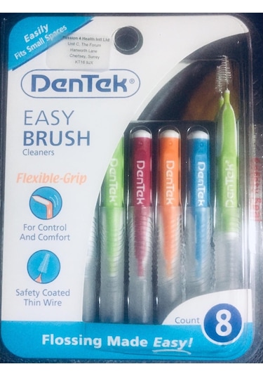 Dentek İnce Yüzeyli Arayüz Fırçası 8'li
