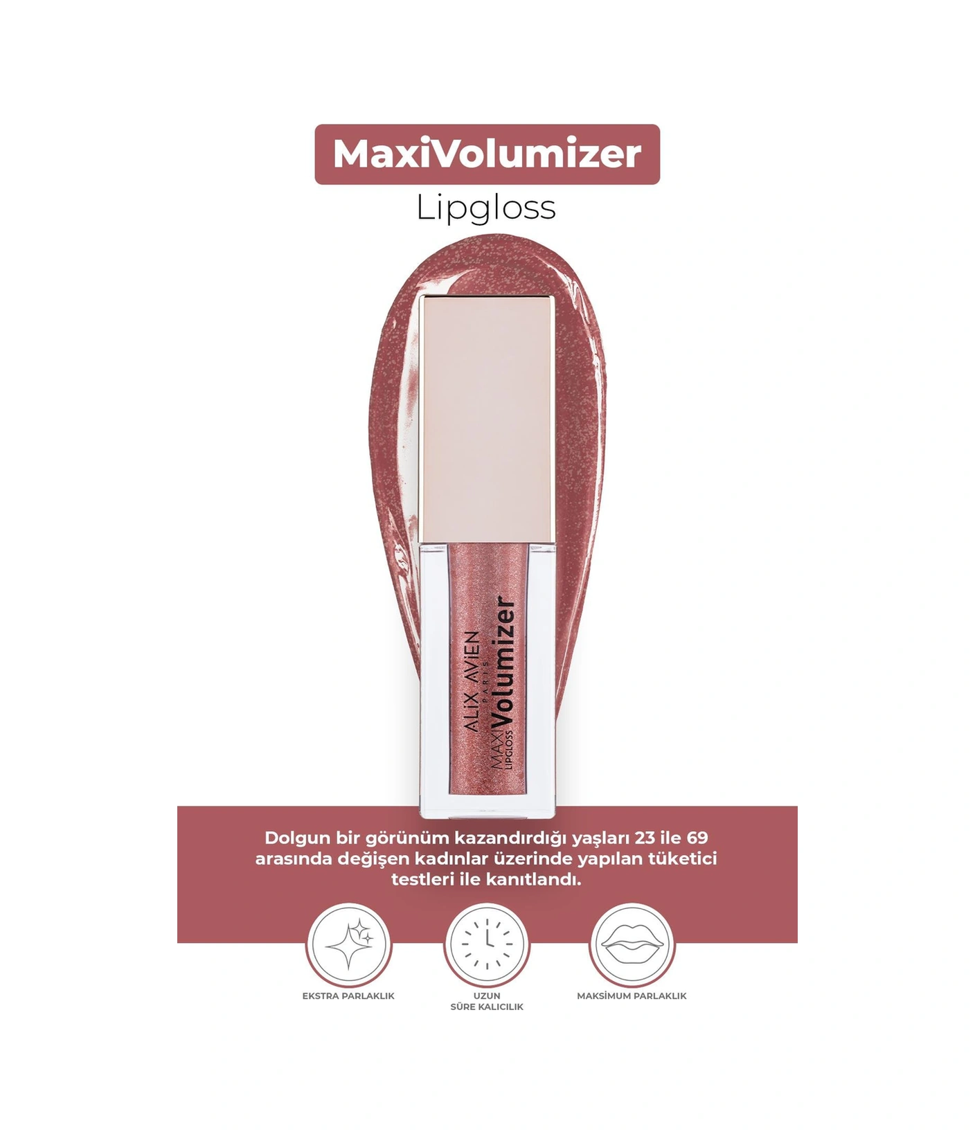 Alix Avien Maxivolumizer Lipgloss 214 Dance Of Pearls Kalıcı Ve Nemlendirici Ruj Dolgunlaştırıcı Etki