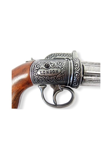 Denix 6 Barrels Pepper-Box Revolver - England 1840