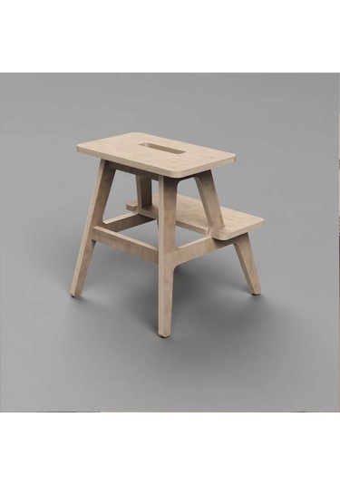 Woodesk Pikola, Ahşap Merdiven Ve Tabure, Cpt3001-47