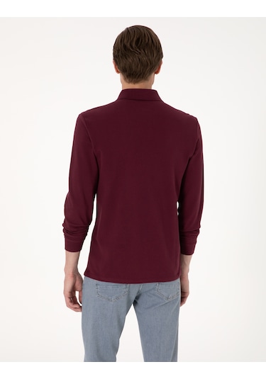 Pierre Cardin Erkek Bordo Sweatshirt 50314048-vr014 Bordo