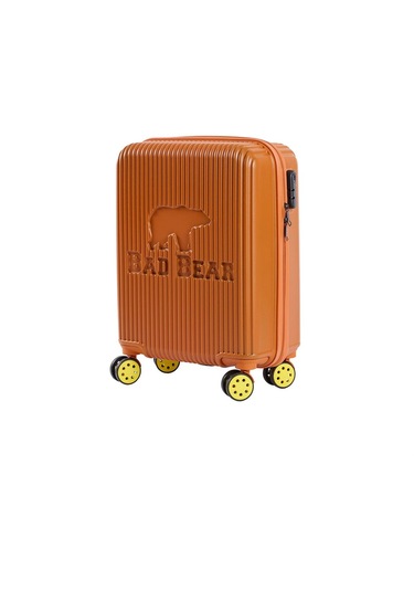 Bad Bear Logo Turuncu Kabin Boy Tekerlekli Abs Valiz 40 Lt. - Turuncu