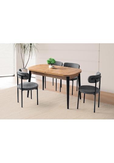Venüs Alfa Mdf Mutfak Masa Sandalye Takımı 80x130