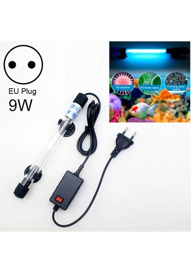 220v 9w Uv Ultraviyole Yosun Dezenfeksiyonu Akvaryum Lambası, Ab Tak